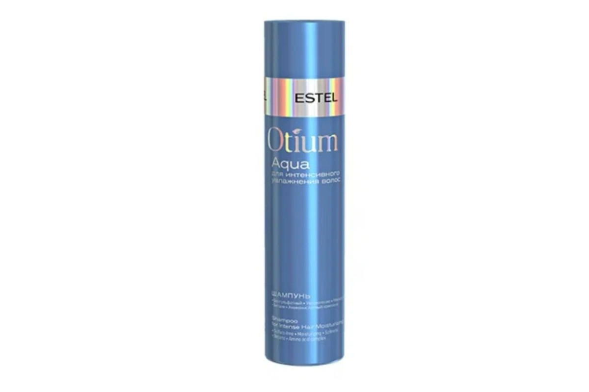 Шампунь Estel Otium Aqua 250мл. Легкий бальзам для объёма волос Otium Volume. Power-шампунь для длинных волос Otium XXL, 250 мл. Деликатный шампунь для окрашенных волос Otium Color Life, 250 мл.